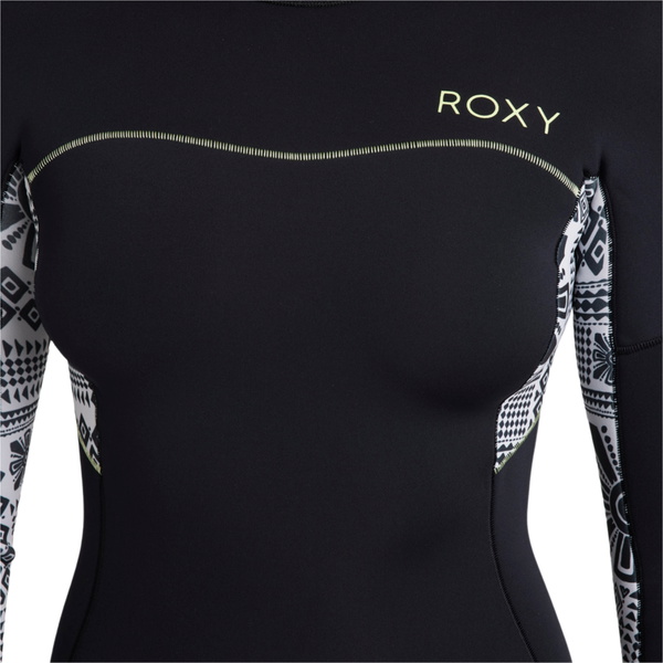 2026 Roxy Womens Swell Series 2mm Long Sleeve Back Zip Springsuit Wetsuit ERJW403054 - Egret Mo Rockin Vibes